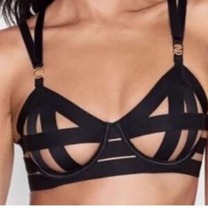 Victoria’s Secret strappy open cup cage bra. NWT. 34DD